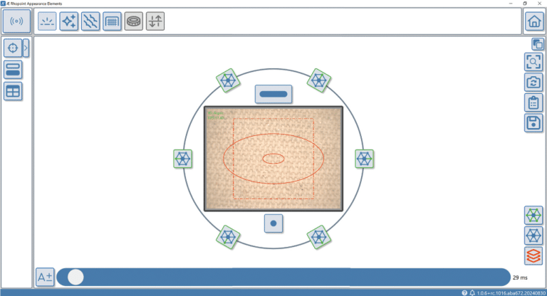 Aesthetix® live view facilitates accurate positioning, ideal for locating small surface areas of interest.